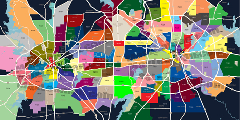 DFW Zip Code Map | Mortgage Resources