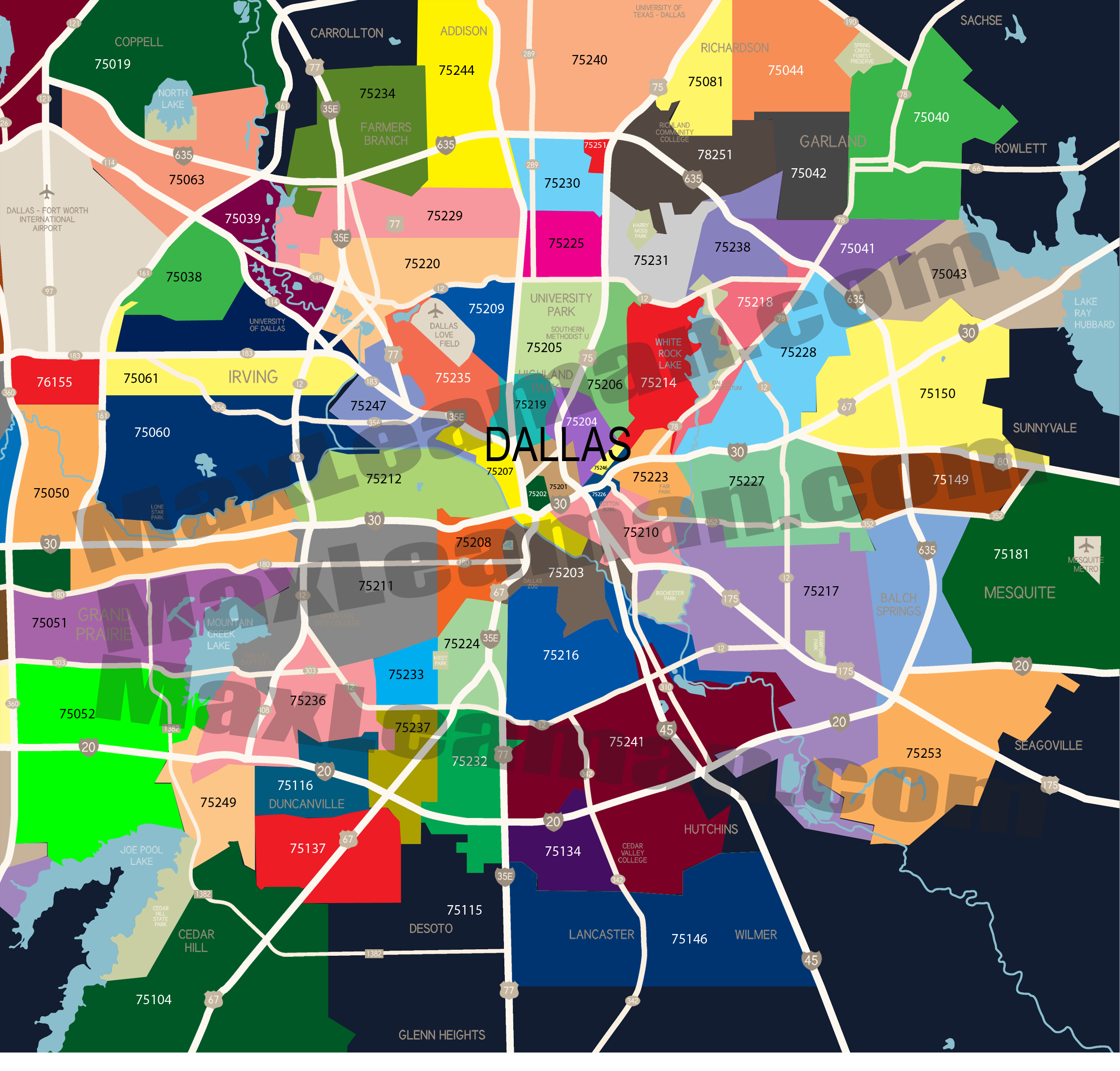 houston map by zip code